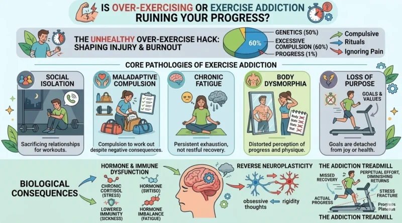 Over-exercising or Exercise Addiction Ruining Your Progress