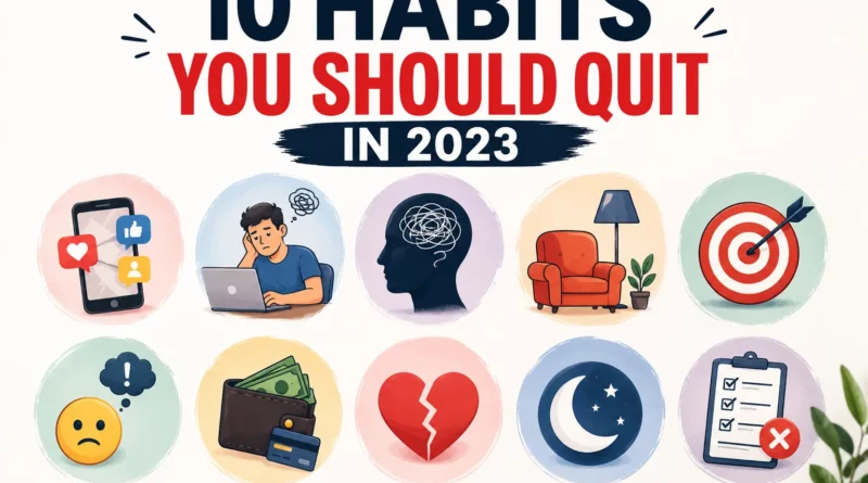 10 habits to quit in 2023