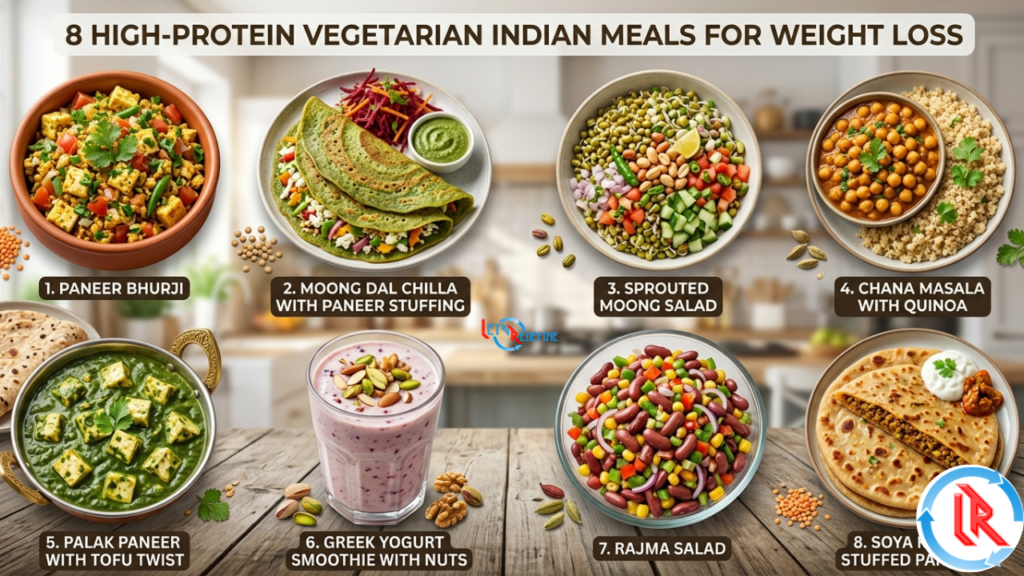 8 High-Protein Vegetarian Indian Meals for Weight Loss