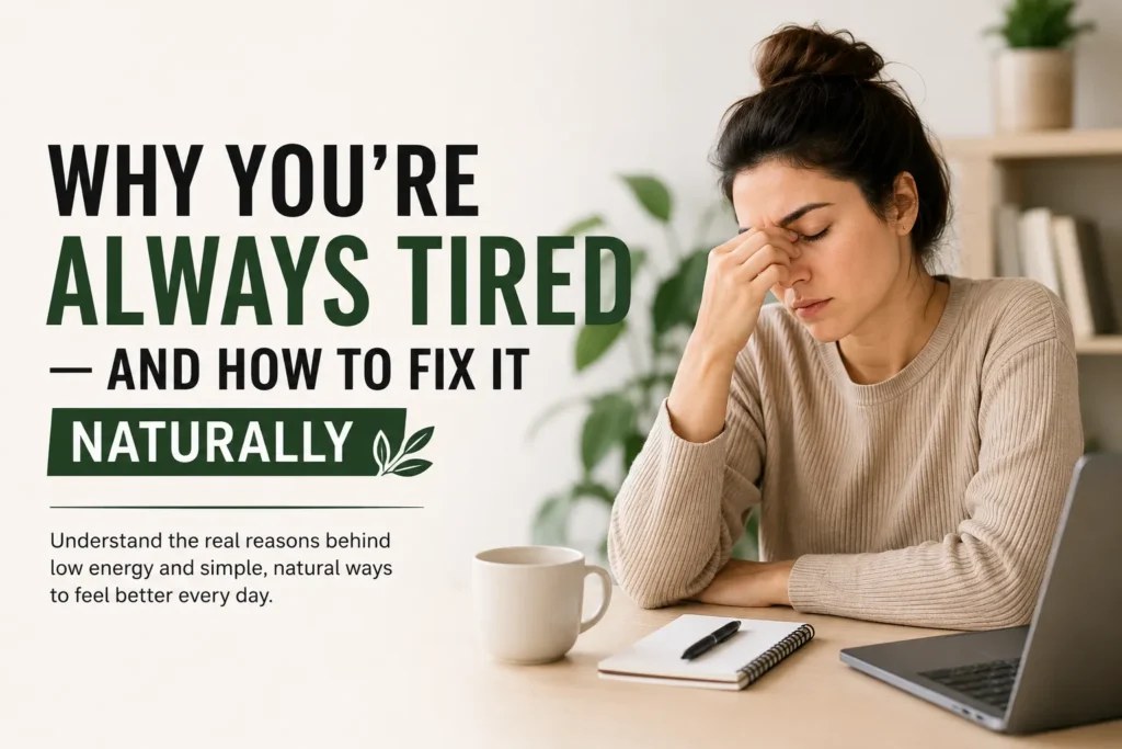 Why You’re Always Tired — And How to Fix It Naturally