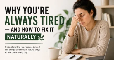 Why You’re Always Tired — And How to Fix It Naturally