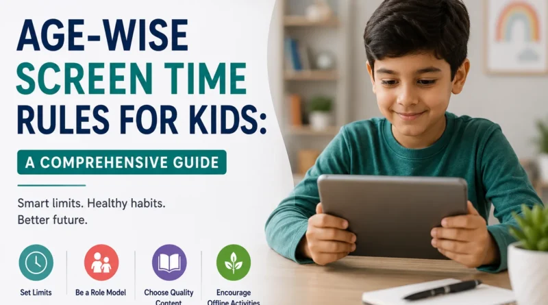 Age-Wise Screen Time Rules for Kids