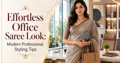 Effortless office saree style