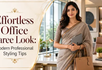 Effortless office saree style
