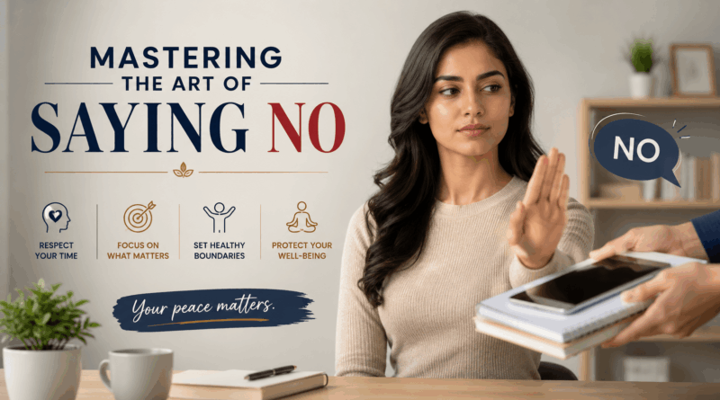 Mastering the Art of Saying No: Setting Boundaries in Indian Families 1 Mastering the art of saying no
